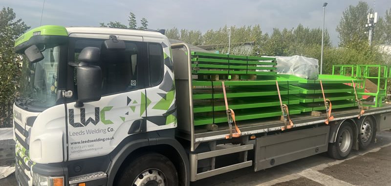 LITE guard Trench Boxes and accessories being prepared for delivery to a worksite in the UK